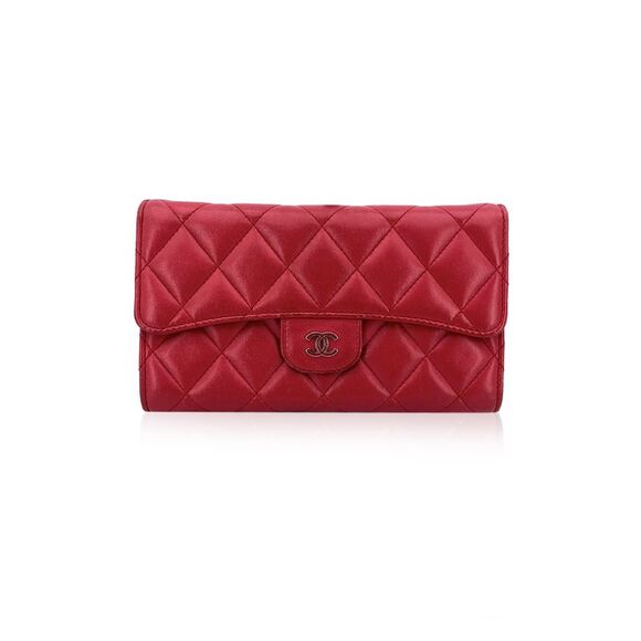 Chanel Leather Wallet Timeless/Classique - Picture 1 of 7
